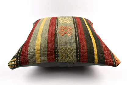 20x20 Kilim Pillow Cover Handmade Vintage Oushak Kilim Cushion Cover 4645