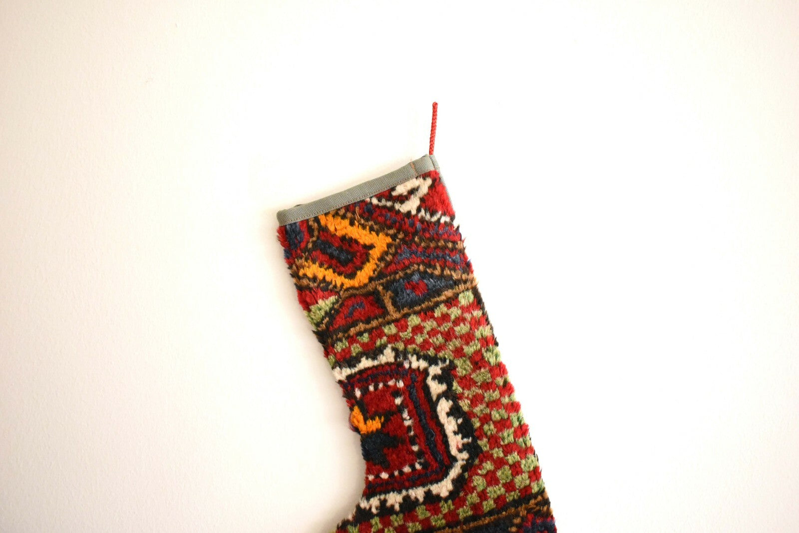 Christmas Stocking Kilim Gift Stocking Holiday Decor Sock Xmas Stocking S296