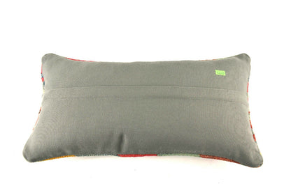 Kilim Lumbar Pillow Cover 10x20 Decorative Sofa Couch Handmade Cushion A2269