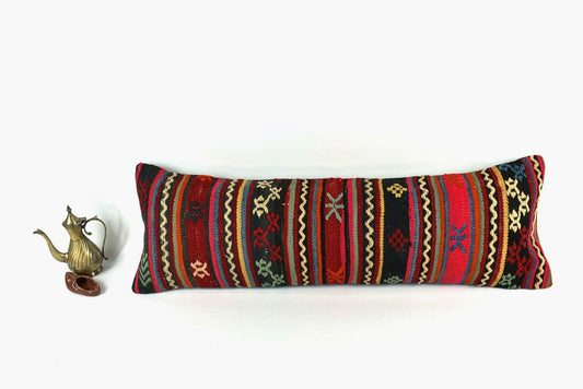 12x36 Ethnic Rug Pillow Decorative Vintage Faded Carpet Boho Cushion Cover A2044