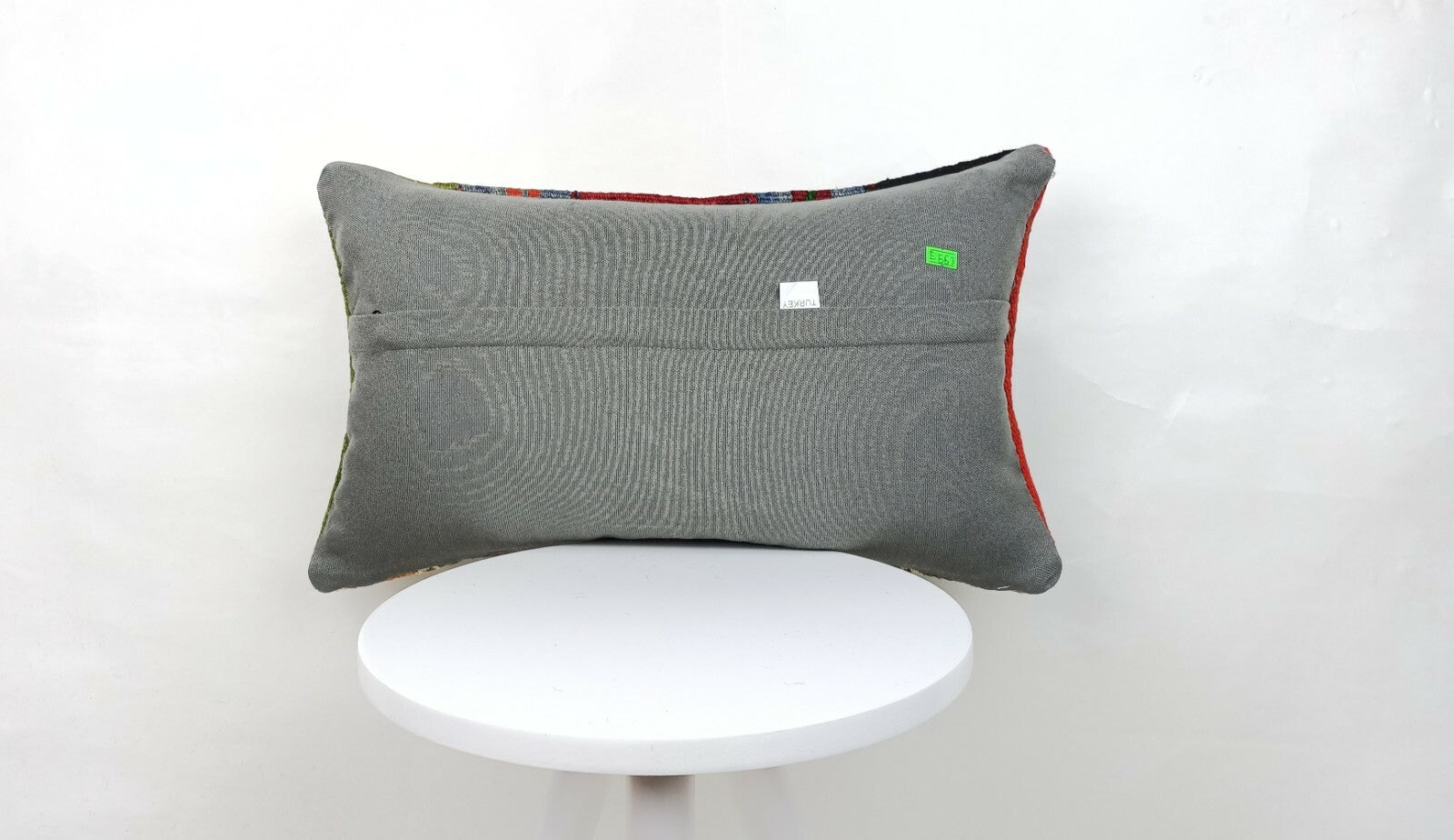 Kilim Pillow Cover 12x20 Oriental Bohemian Ethnic Handmade Lumbar Cushion  E553