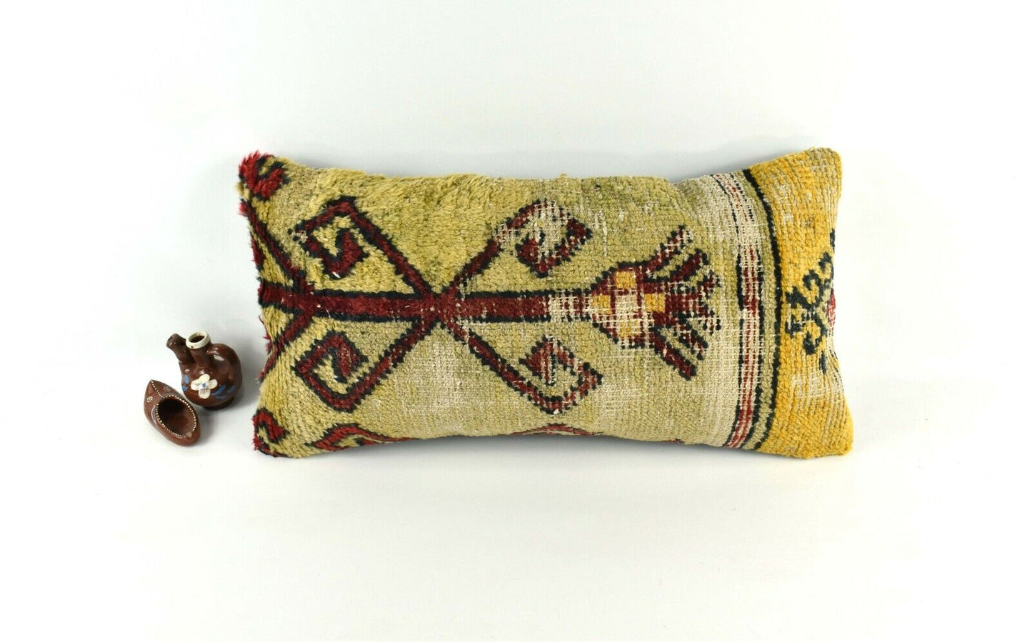 12x24 Oushak Rug Pillow Cover Tribal Vintage Turkish Kilim Cushion Cover A2631