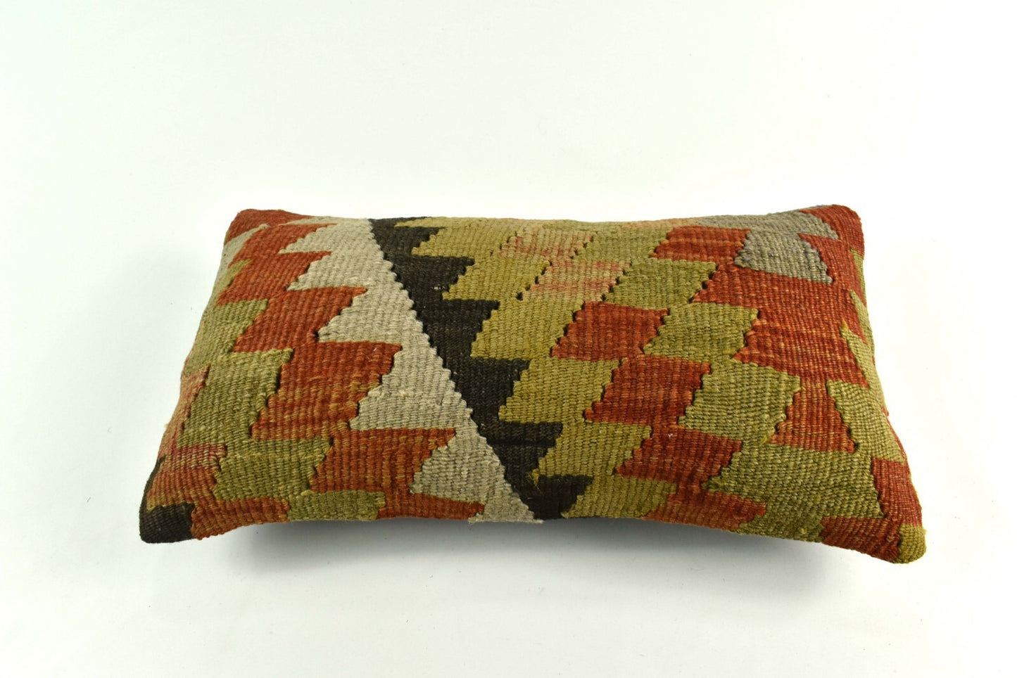 Turkish Cushion Cover 8"x16" Handmade Vintage Boho Ethnic Throw Pillow Case 3709