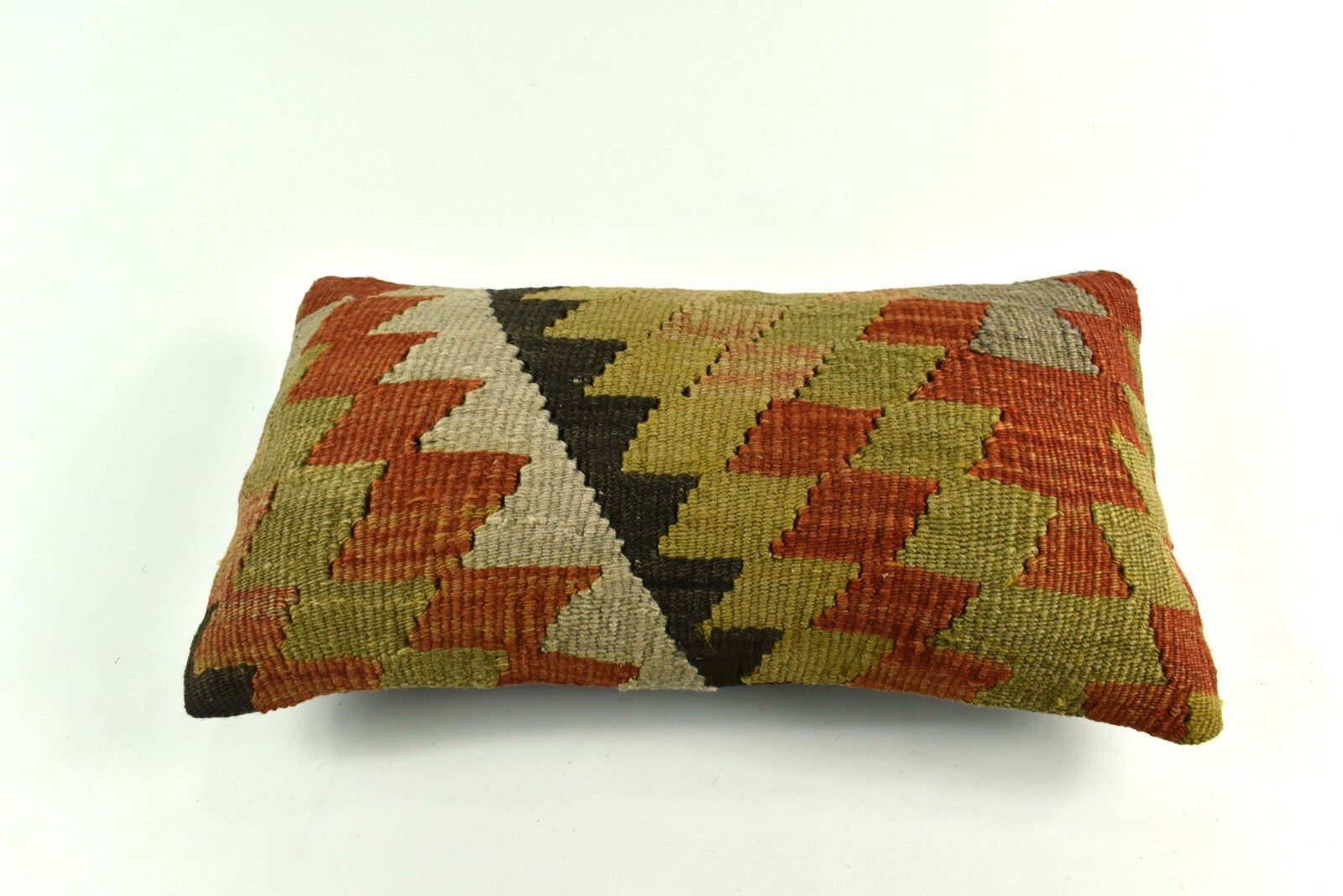 Turkish Cushion Cover 8"x16" Handmade Vintage Boho Ethnic Throw Pillow Case 3709