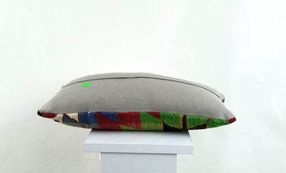 Turkish Cushion Cover 8"x16" Handmade Vintage Boho Ethnic Throw Pillow Case 2620