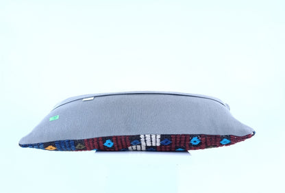 10x20 Kilim Lumbar Pillow Cover Vintage Ethnic Oushak Kilim Pillow Cover 1891