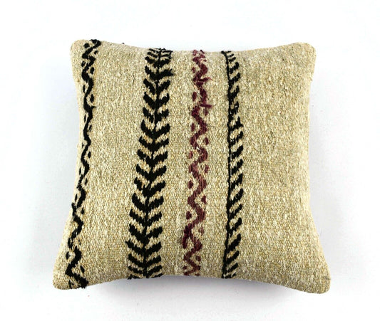 16x16 Ethnic Vintage Turkish Rug Pillow Cover Home Decorative Boho Cushion 4550