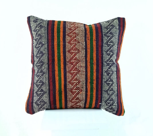 16x16 Ethnic Vintage Turkish Rug Pillow Cover Home Decorative Boho Cushion 2307