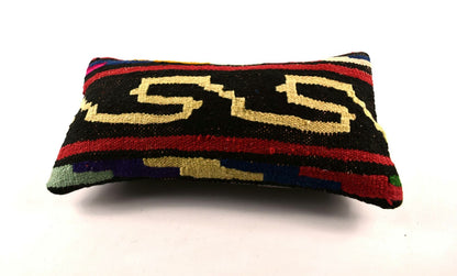 8x16 Kilim Pillow Cover Vintage Tribal Oushak Kilim Ethnic Lumbar Cover A2984