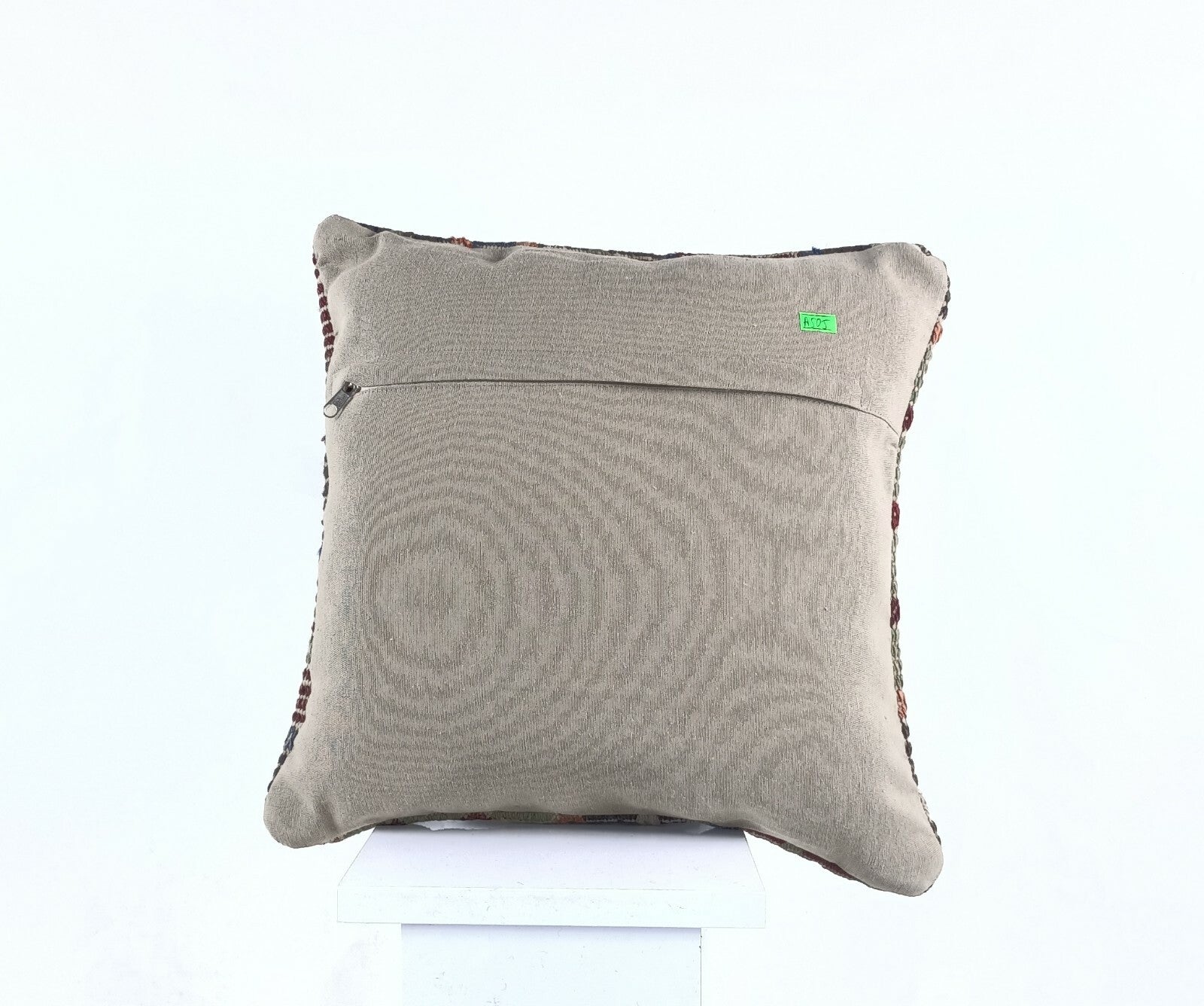  Turkish Kilim Pillow Cover 16x16 Home Decorative Wool Handmade Rug Cushion A505