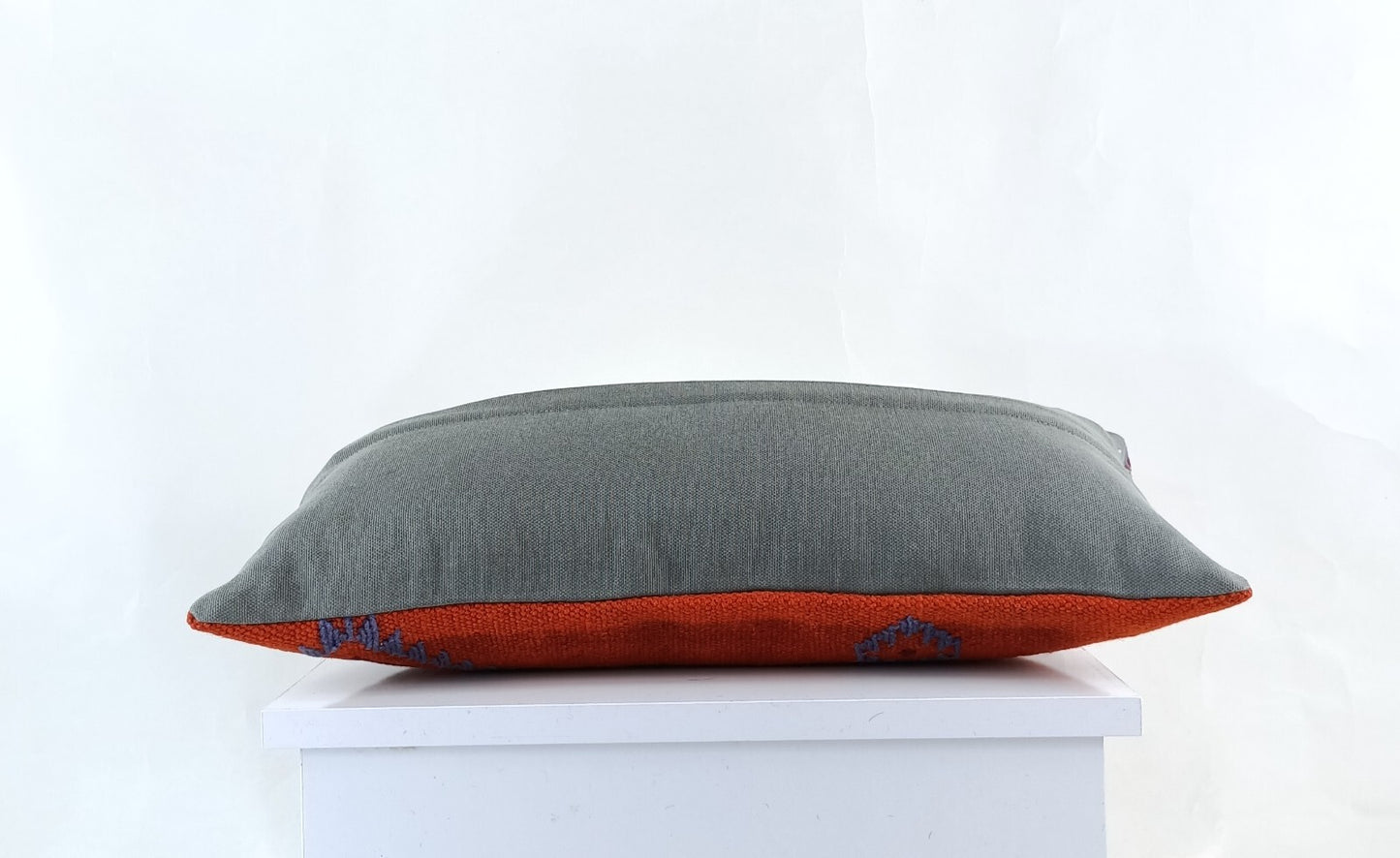 10x20 Kilim Lumbar Pillow Cover Vintage Ethnic Oushak Kilim Pillow Cover E1108