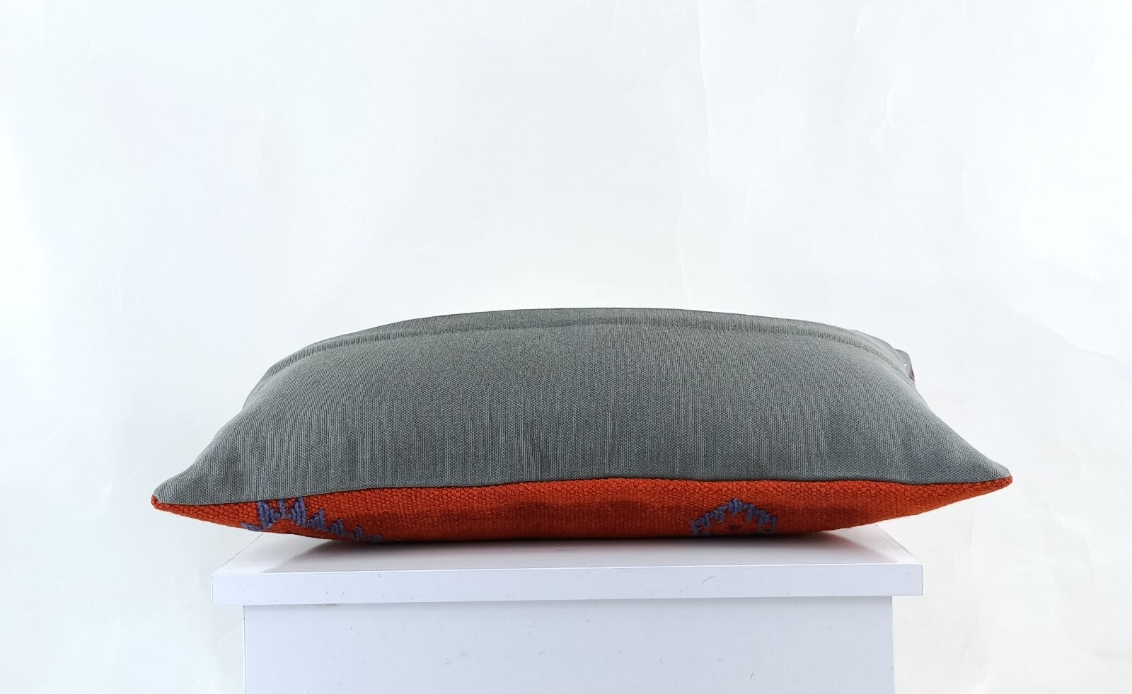 10x20 Kilim Lumbar Pillow Cover Vintage Ethnic Oushak Kilim Pillow Cover E1108