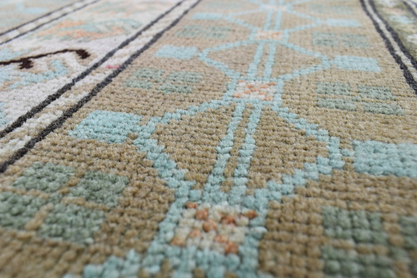 Turkish Runner 2.7x1.9 ft Mini Anatolian Rug Vintage Runner Turkish Runner Y104