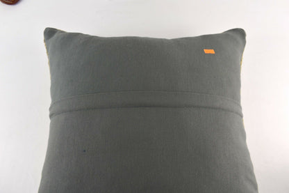 Oushak Kilim Pillow Cover 20x20 Handknotten Vintage Sofa Cushion Cover A3117