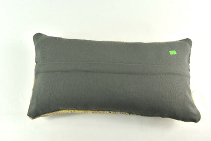 10x20 Kilim Lumbar Pillow Cover Vintage Ethnic Oushak Kilim Pillow Cover 3763