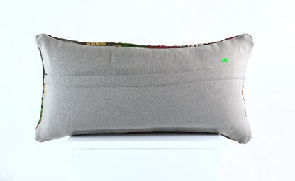 12x24 Kilim Lumbar Cushion Cover Turkish Tribal Vintage Ethnic Pillow E897