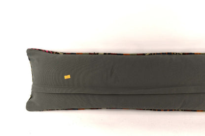 12x48 Vintage Rug Pillow Cover Handwoven Kilim Lumbar Pillow Cover 4339