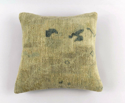 16x16 Oushak Rug Pillow Cover Decorative Handmade Vintage Cushion Cover A3138