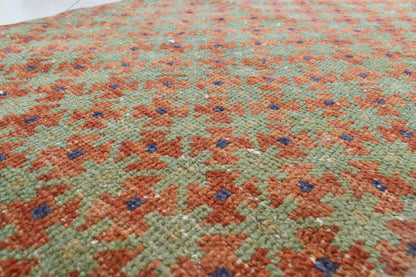 Small Turkish Runner 3.6x1.9 ft Vintage Runner Hallway Runner Handwoven Rug R36