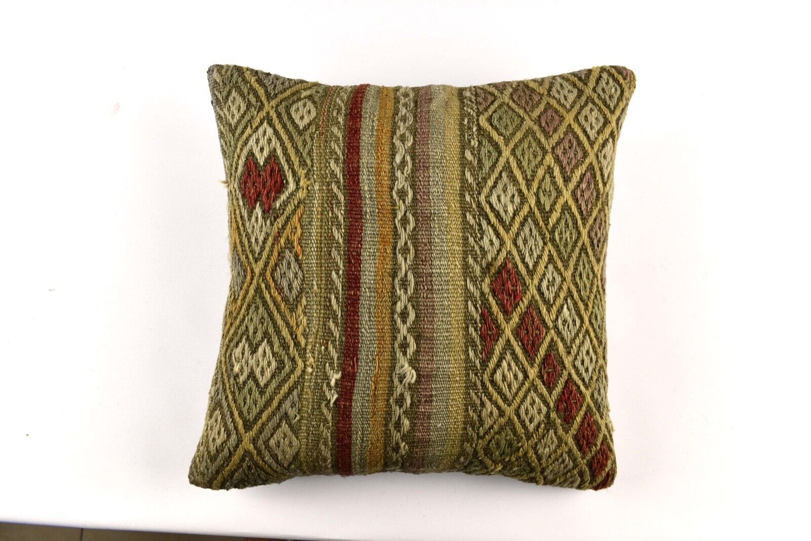 20x20 Kilim Pillow Cover Handmade Vintage Oushak Kilim Cushion Cover 4688