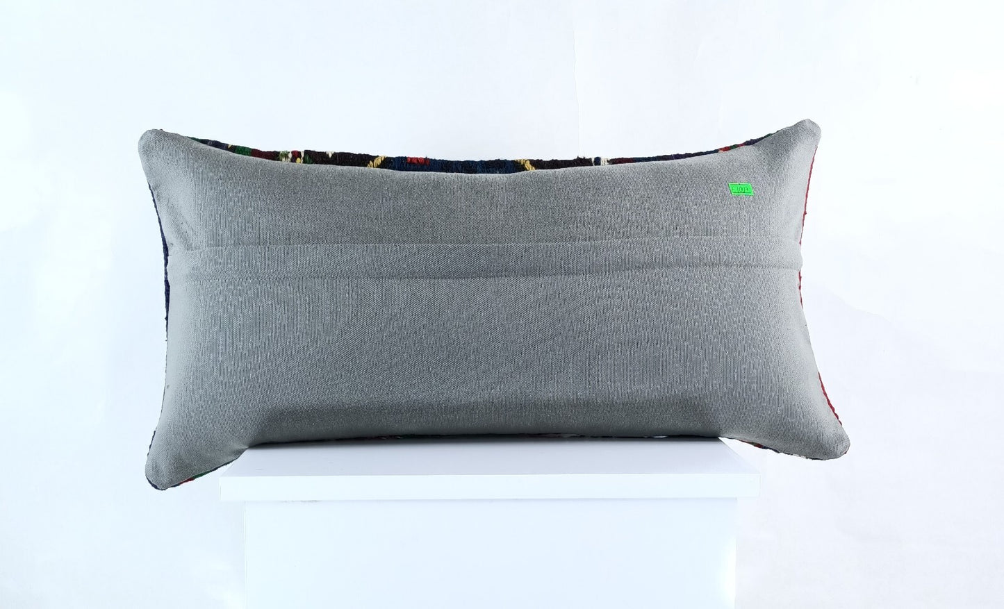 Handmade Turkish Kilim Pillow Cover 12x24 Ethnic Boho Sofa Lumbar Cushion E1007