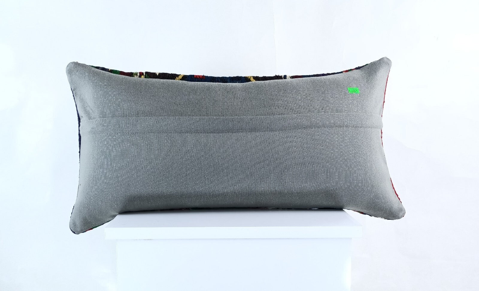 Handmade Turkish Kilim Pillow Cover 12x24 Ethnic Boho Sofa Lumbar Cushion E1007