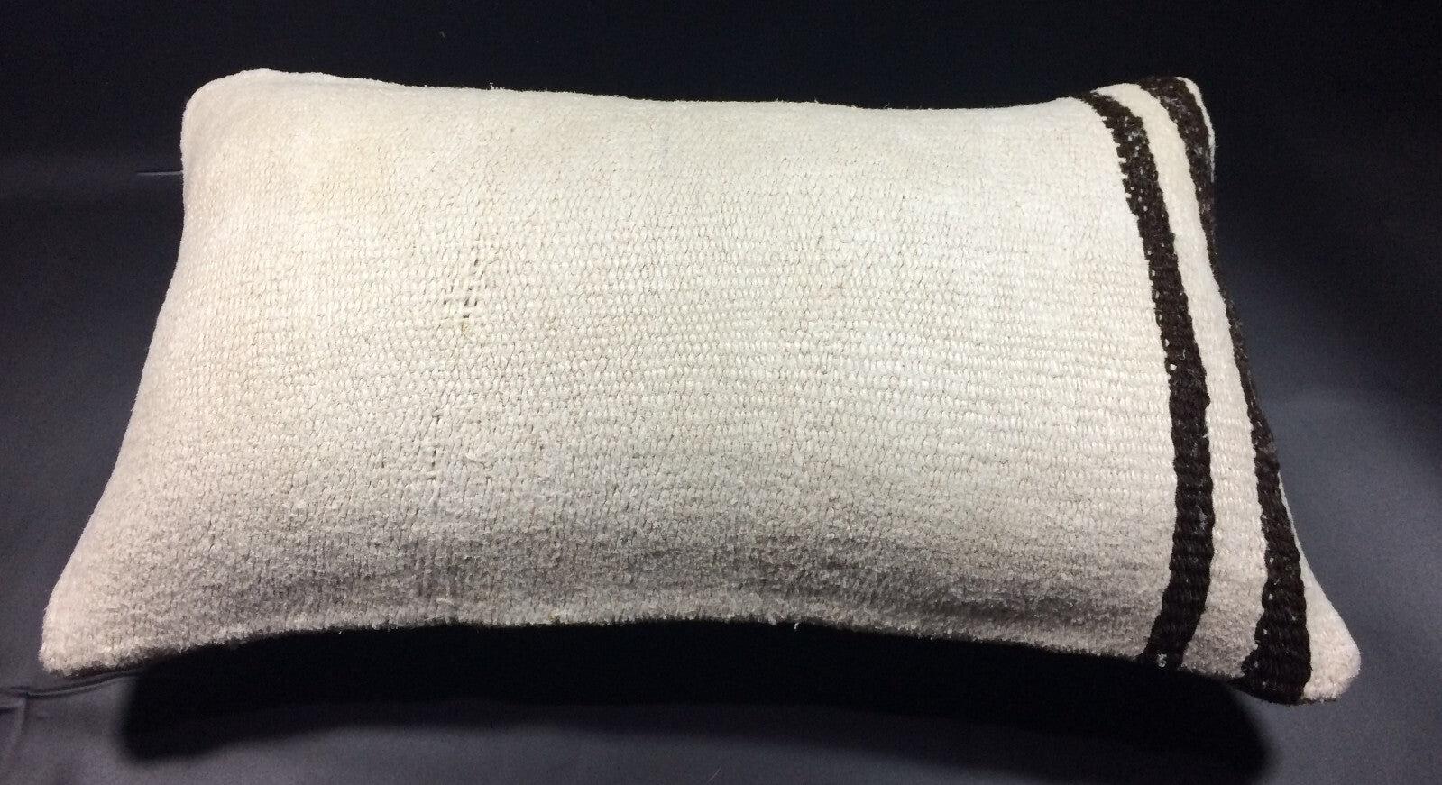 Kilim Pillow Cover 12x20 Handmade Turkish Rug Boho Ethnic Lumbar Cushion 1506