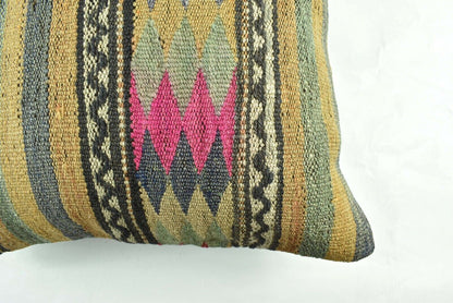 20x20 Kilim Pillow Cover Handmade Vintage Oushak Kilim Cushion Cover 2944