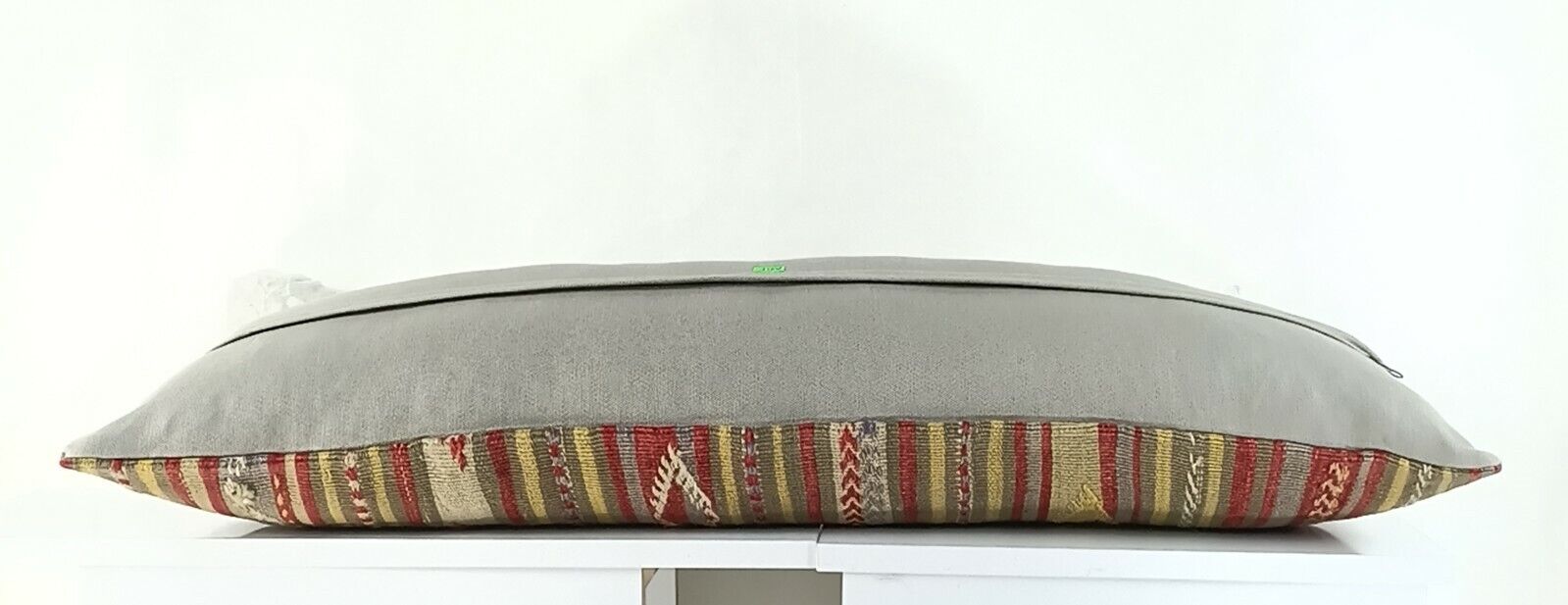 Lumbar Pillow Cover 12x36 Handknotted Kilim Rug Boho Wool Vintage Cushion A1111