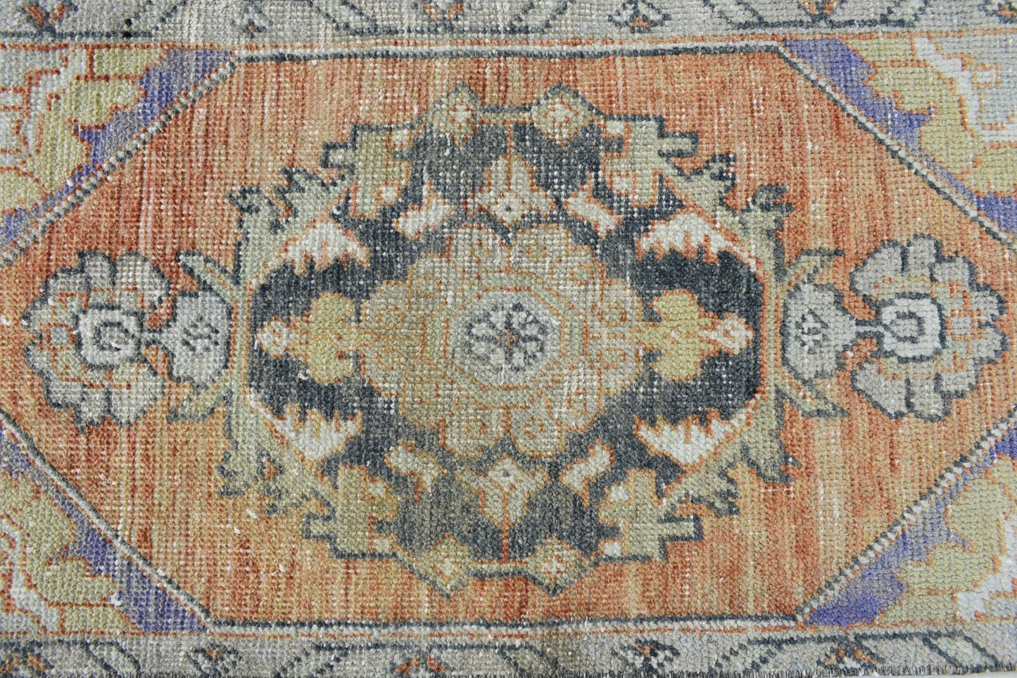 Turkish Runner 2.5x1.4 ft Mini Anatolian Rug Vintage Runner Turkish Runner Y106