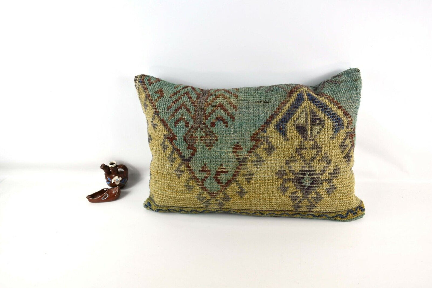 16x24 Kilim Pillow Cover Vintage Ethnic Oushak Rug Lumbar Cushion Cover A3028