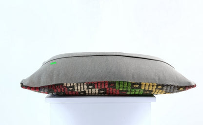 12x24 Kilim Lumbar Cushion Cover Turkish Tribal Vintage Ethnic Pillow E897