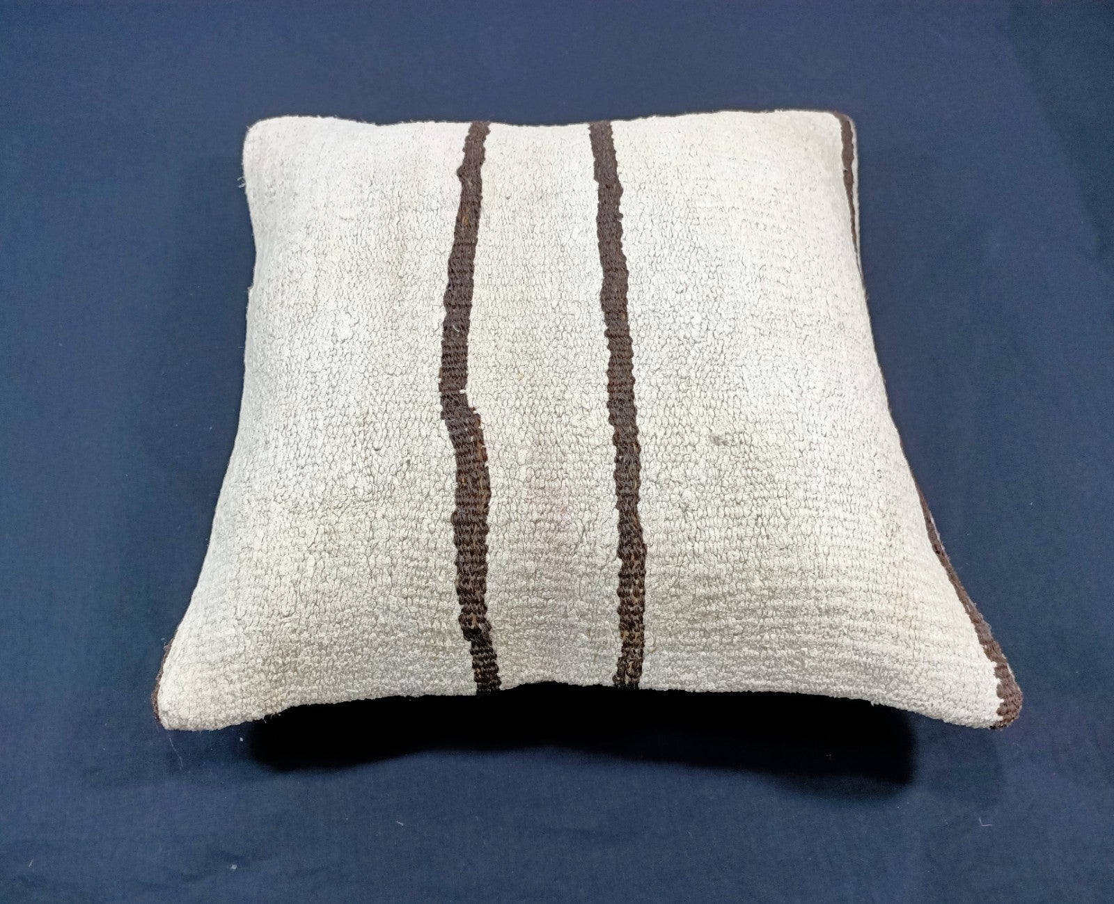 Kilim Pillow Cover 18x18 Handmade Turkish Ethnic Vintage Lumbar Cushion E112