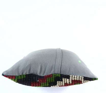 18"x18" Kilim Pillow Cover  Handmade Turkish Vintage Cushion Tribal Lumbar E1380