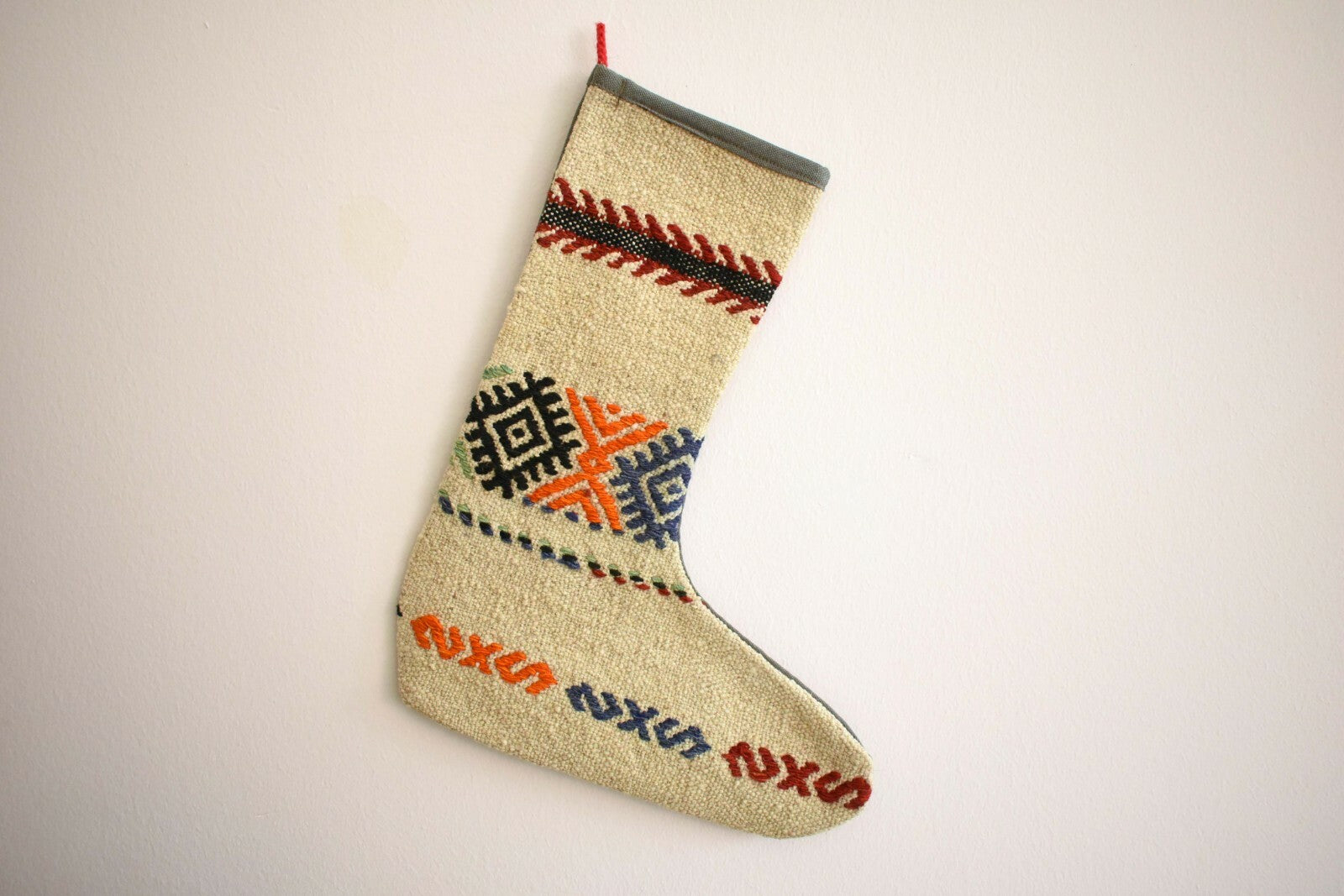  Kilim Christmas Stocking, Rug Christmas Socks, Christmas Decoration, S52