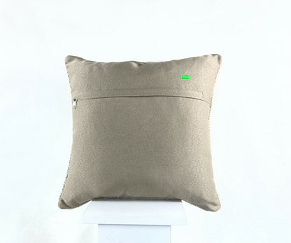 Turkish Kilim Pillow Cover 16x16 Home Decorative Tribal Wool Lumbar Cushion A423