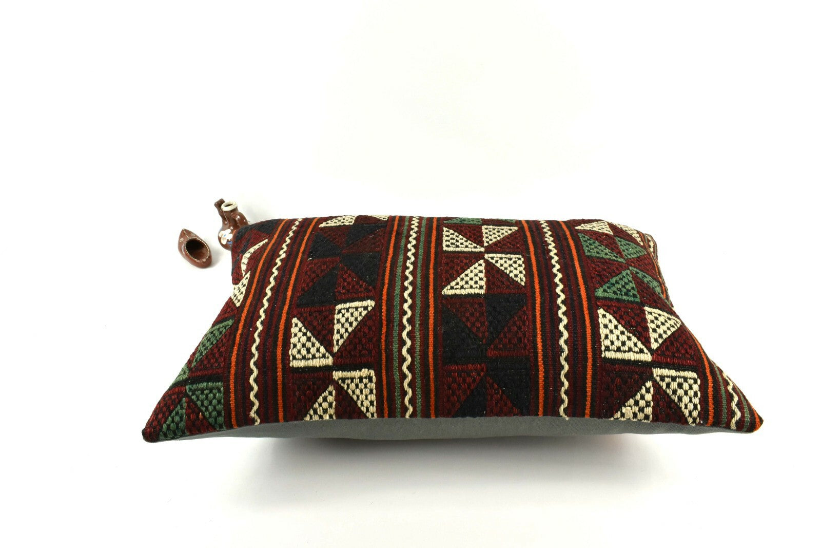 16x24 Kilim Pillow Cover Handmade Vintage Anatolian Lumbar Cushion Cover A2699