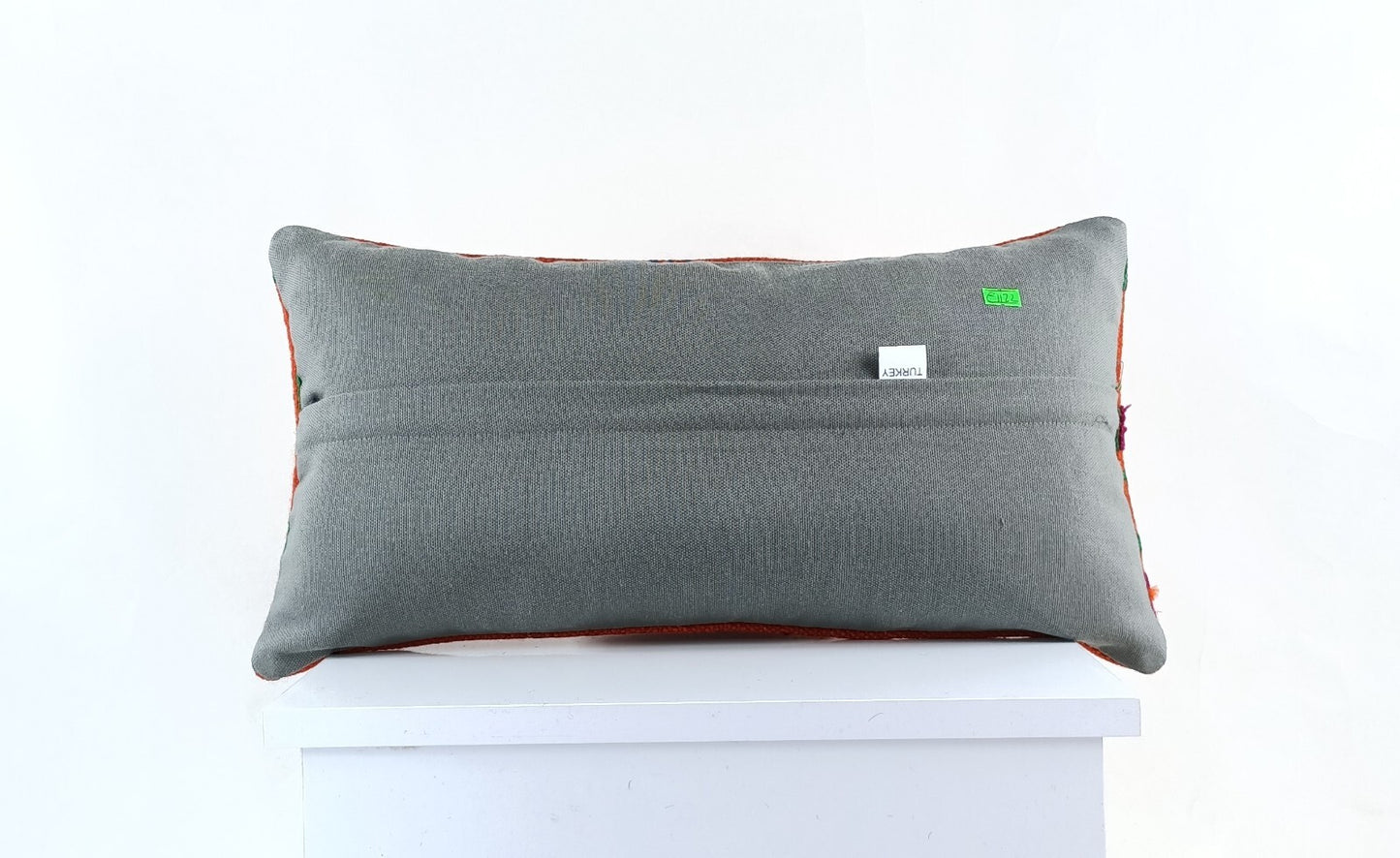 10x20 Kilim Lumbar Pillow Cover Vintage Ethnic Oushak Kilim Pillow Cover E1122