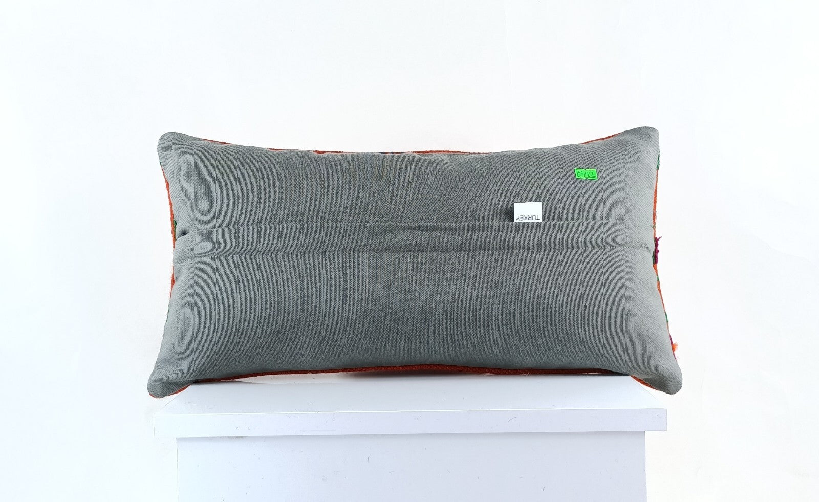 10x20 Kilim Lumbar Pillow Cover Vintage Ethnic Oushak Kilim Pillow Cover E1122