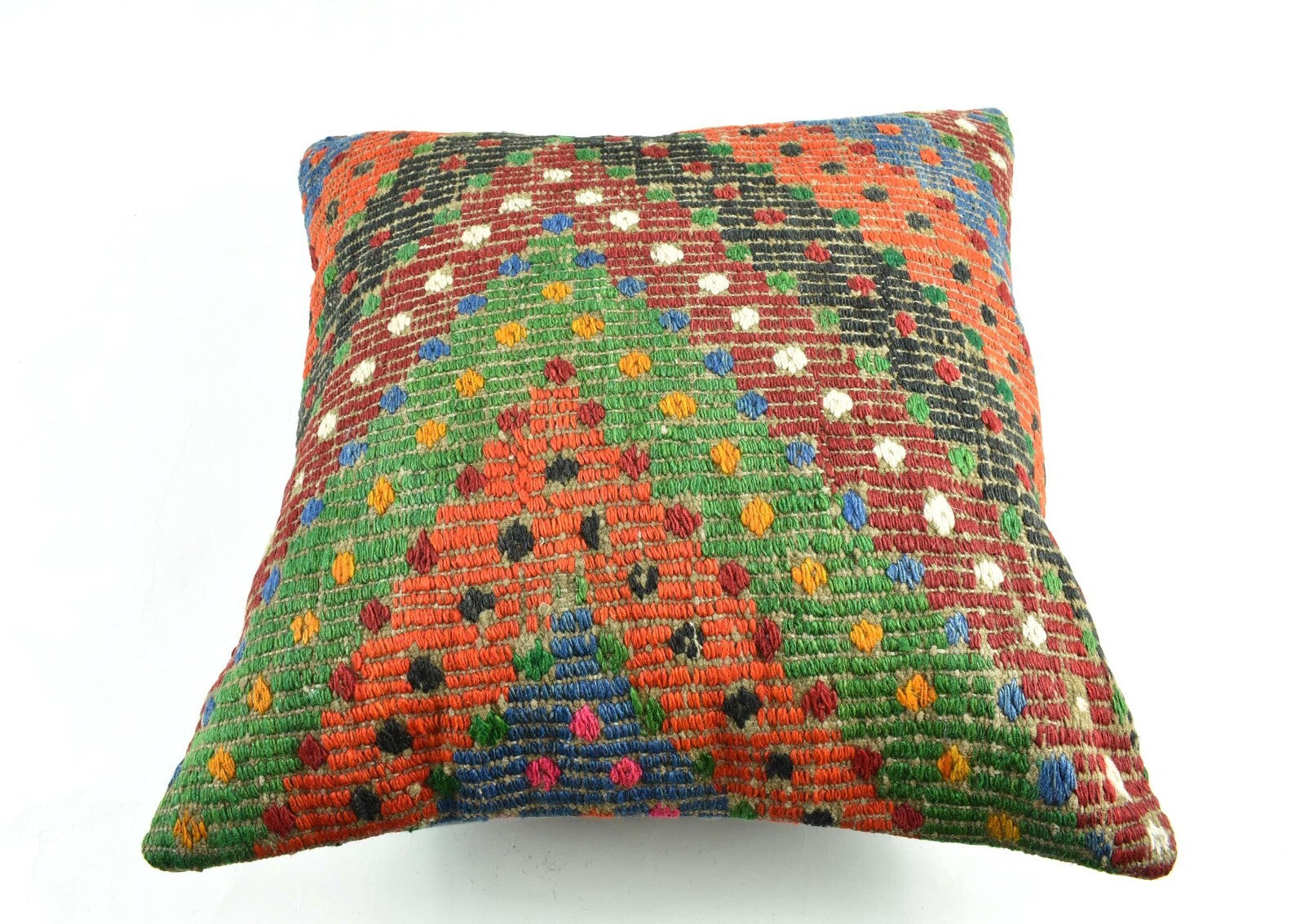 20x20 Kilim Pillow Cover Handmade Vintage Oushak Kilim Cushion Cover 2958