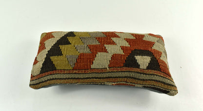 Turkish Cushion Cover 8"x16" Handmade Vintage Boho Ethnic Throw Pillow Case 3749