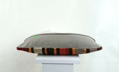 Kilim Pillow Cover 8x16 in Handmade Oriental Rug Tribal Ethnic Lumbar Case A1373