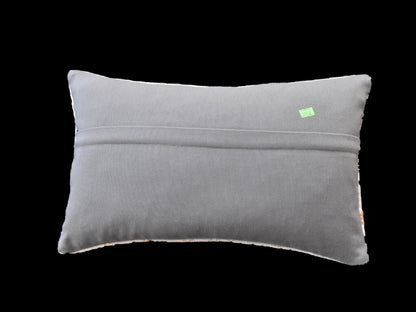 Kilim Pillow Cover 12x20 Handmade Turkish Rug Boho Ethnic Lumbar Cushion 3338