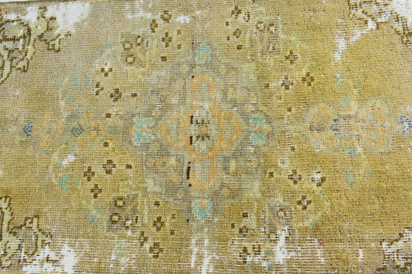 Turkish Runner 3x1.4 ft Runner Vintage Oushak Runner Small Faded Runner Y31