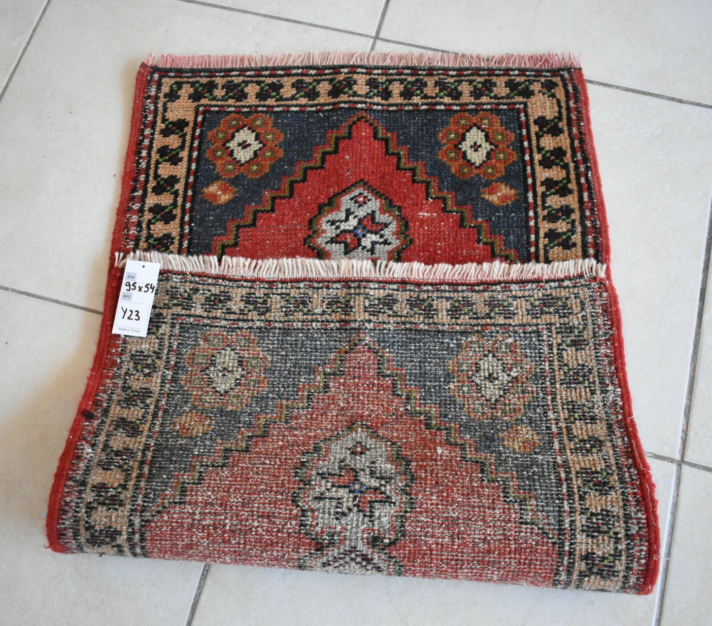  Oushak Runner 3.1x1.7 ft Vintage Turkish Runner Floor Runner Faded Runner Y23