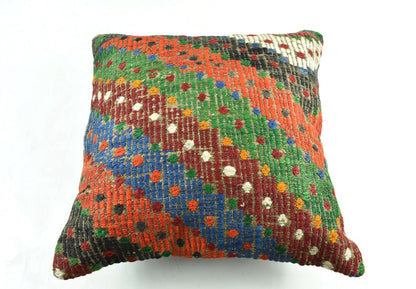 20x20 Kilim Pillow Cover Handmade Vintage Oushak Kilim Cushion Cover 2940