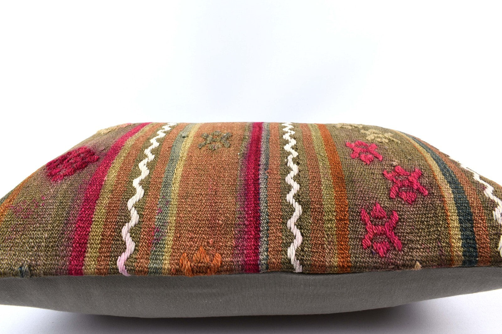 16x24 Kilim Pillow Cover Handmade Vintage Anatolian Lumbar Cushion Cover 4783