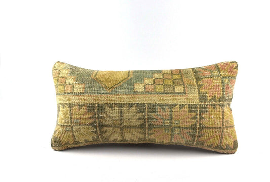 Home Decorative Handmade 12x24 Tribal Vintage Turkish Kilim Pillow Cover 4933