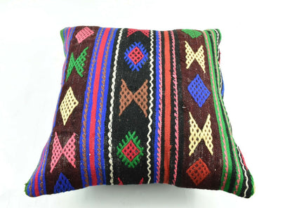 20x20 Kilim Pillow Cover Handmade Vintage Oushak Kilim Cushion Cover A1907