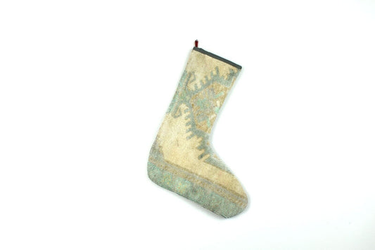 Kilim Christmas Stocking Vintage Rug Stocking Ethnic Decorative Xmas Socks S848